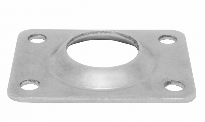 BASE INOX A SALDARE 90° Ø MM.22