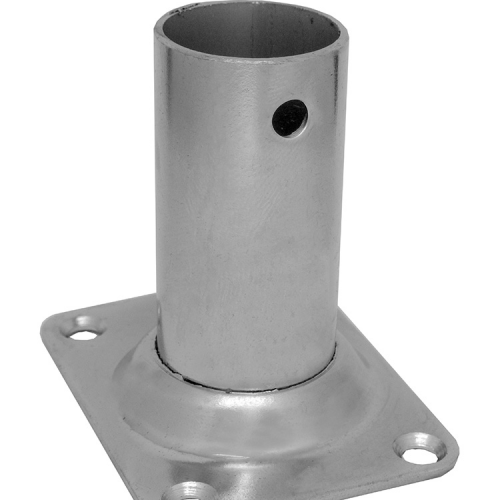 BASE INOX RETT. 90° Ø MM.25