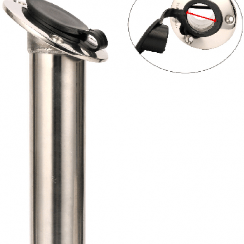 PORTACANNA INOX INCLINATO 30°