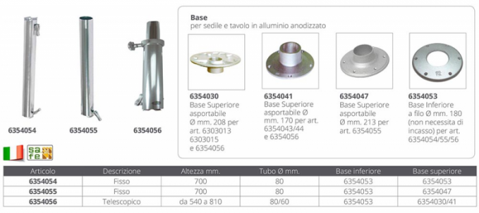 SUPPORTO TAVOLO L.L MM.700
