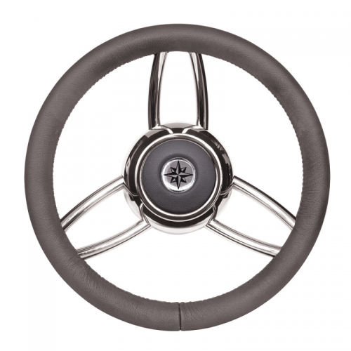 RUOTA TIMONE T26 GRIGIO Ø MM.350
