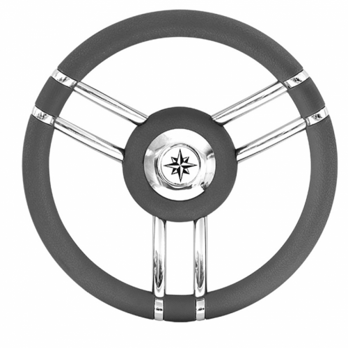 RUOTA TIMONE T27 GRIGIO Ø MM.350