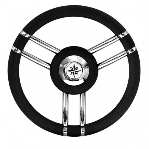 RUOTA TIMONE T27 NERO Ø MM.350