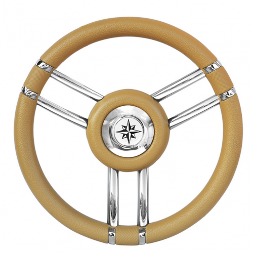 RUOTA TIMONE T27 BEIGE Ø MM.350