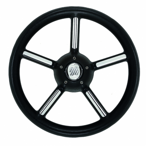 RUOTA TIMONE V56 NERA Ø MM.350