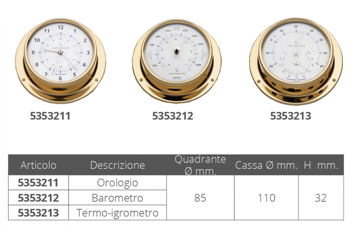 TERMOIGROMETRO Ø MM.85