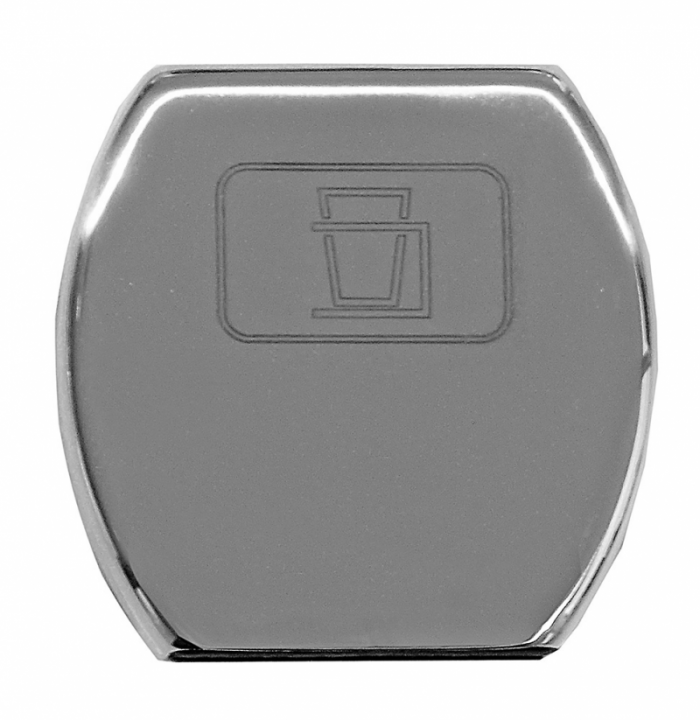 PORTABICCHIERE INOX/PVC