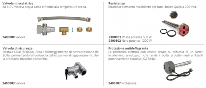 BOILER BX 50 LT CON SCAMBIATORE