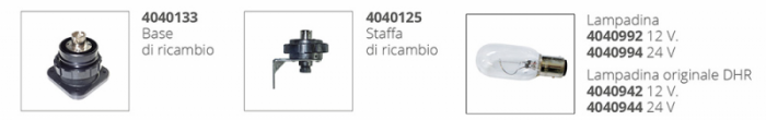 FANALE FONDA 360° BIANCO SERIE 35