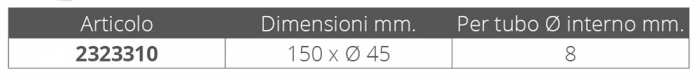 POMPETTA ADESCANTE Ø MM.8