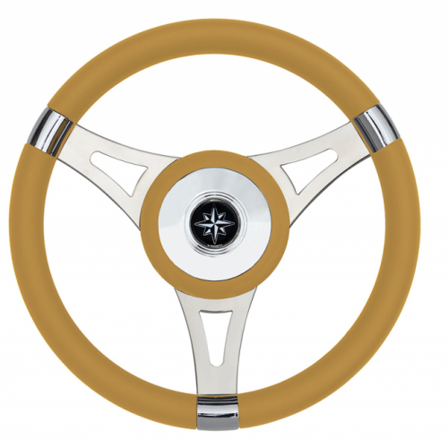 RUOTA TIMONE T29 BEIGE Ø MM.350