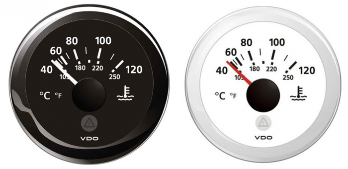 TERMOMETRO ACQUA 12/24V NERO