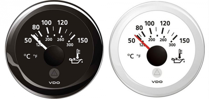 IND.TEMP.OLIO MOTORE BIANCO 12/24 V