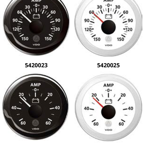AMPEROMETRO 150A BIANCO