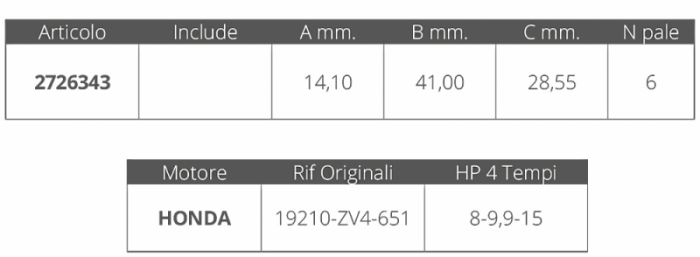 GIRANTE HONDA 4T 8-9-15HP