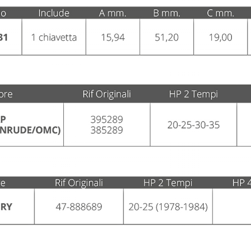 GIRANTE JOHNSON/E.2T 20-25-30-35HP