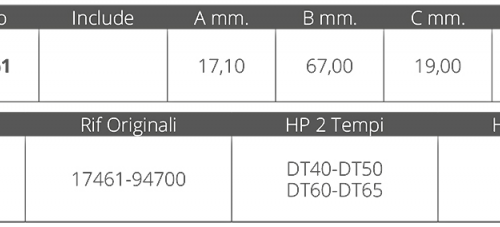 GIRANTE SUZUKI 2T DT 40-50-60-65