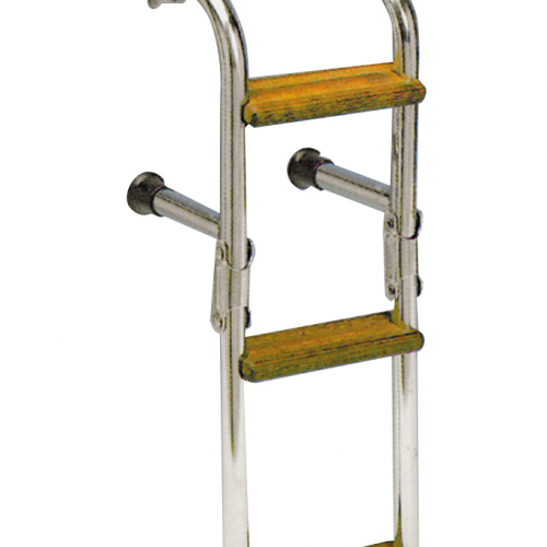 SCALETTA INOX/LEGNO 5 GR. 1300x270