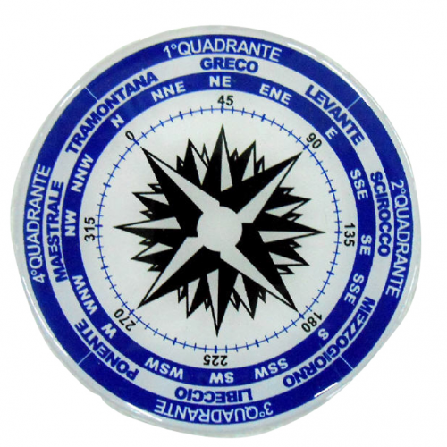 ROSA DEI VENTI IN RILIEVO