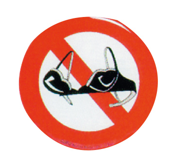 DIVIETO REGGISENO RILIEVO