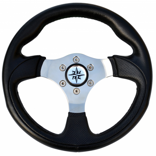 RUOTA TIMONE T12 NERO Ø MM.300