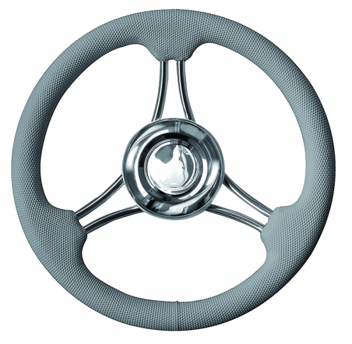 RUOTA TIMONE T22 GRIGIO Ø MM.350