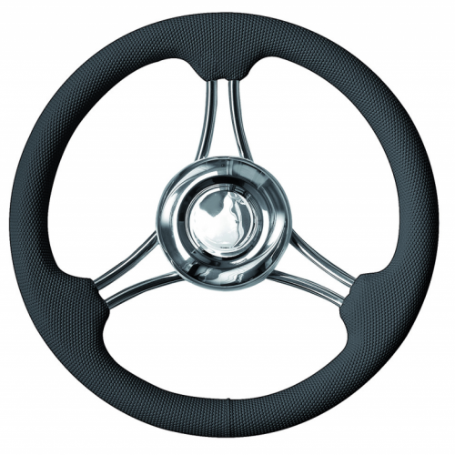 RUOTA TIMONE NERO Ø MM.350