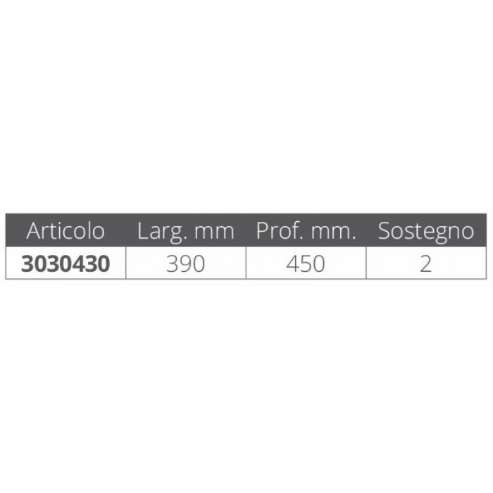PLANCETTA CM.39X45 C/SCALETTA