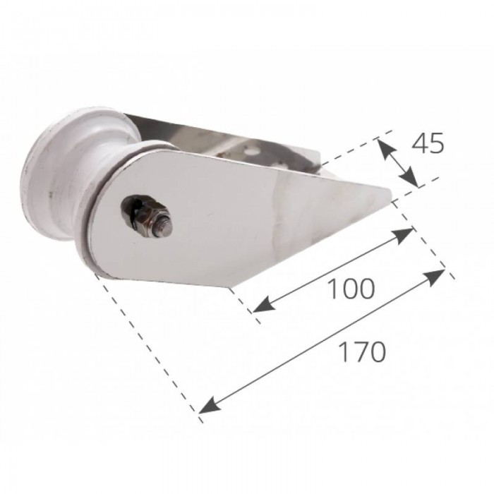 MUSONE DI PRUA INOX MM. 170