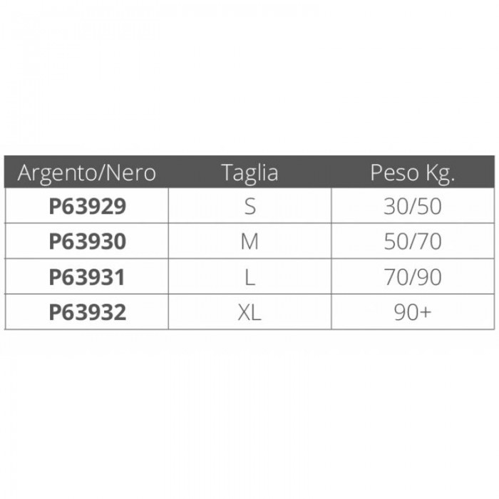 TROPHY ARGENTO-NERO KG.30/50 50N