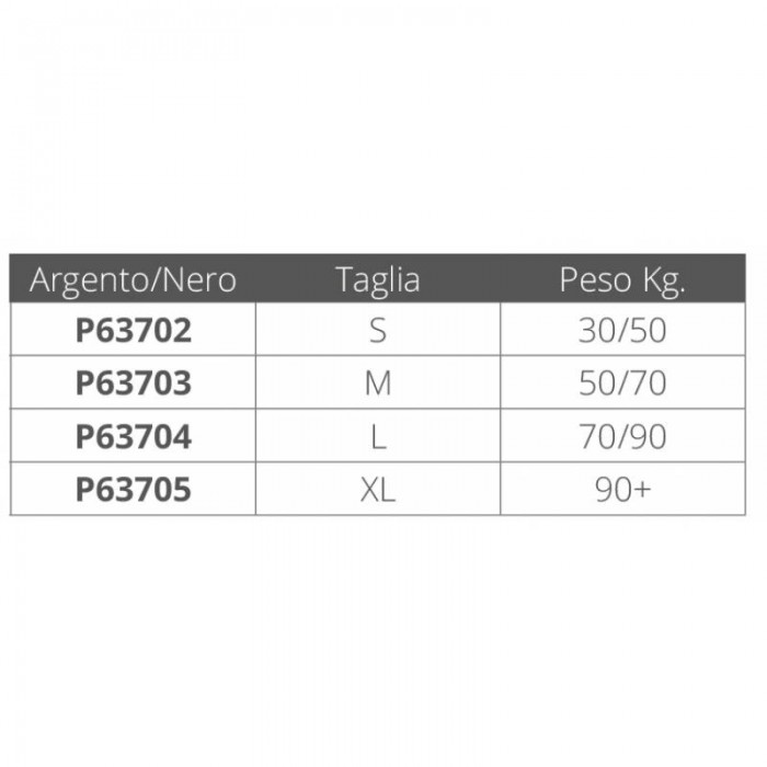 PASSION ARGENTO-NERO + KG.90 70N