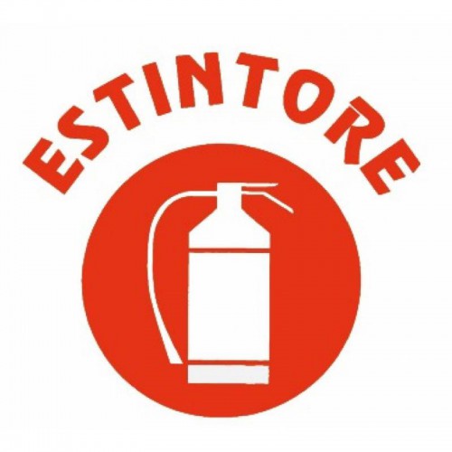 ADESIVO ESTINTORE MM. 100X80