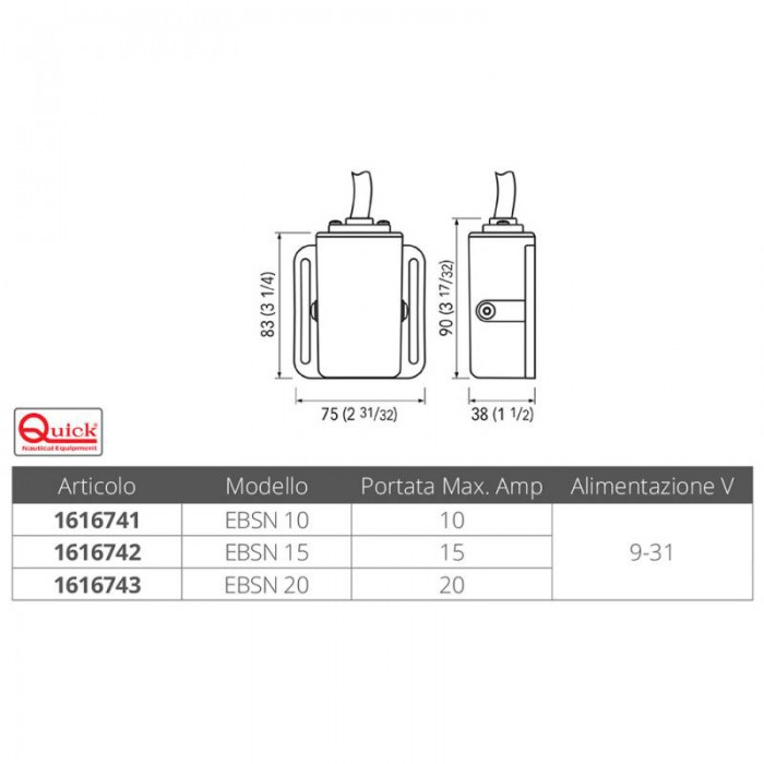 INTERRUTTORE ELETTRONICO EBSN 20