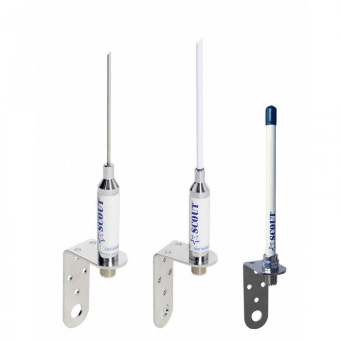 ANT. INOX VHF TESTA ALBERO CM.100