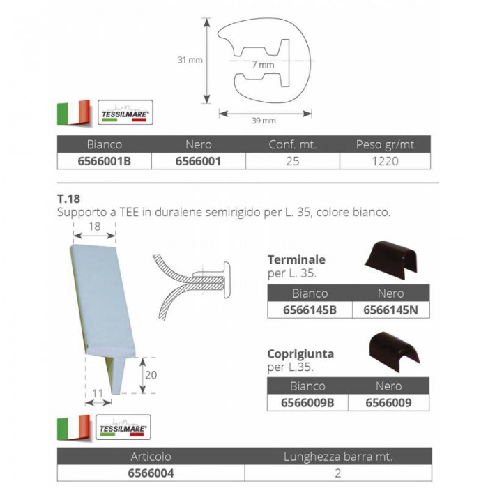 PROFILO L35 NERO