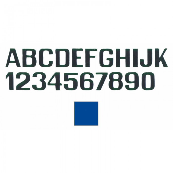 LETTERE E NUMERI  AZZURROMM.150