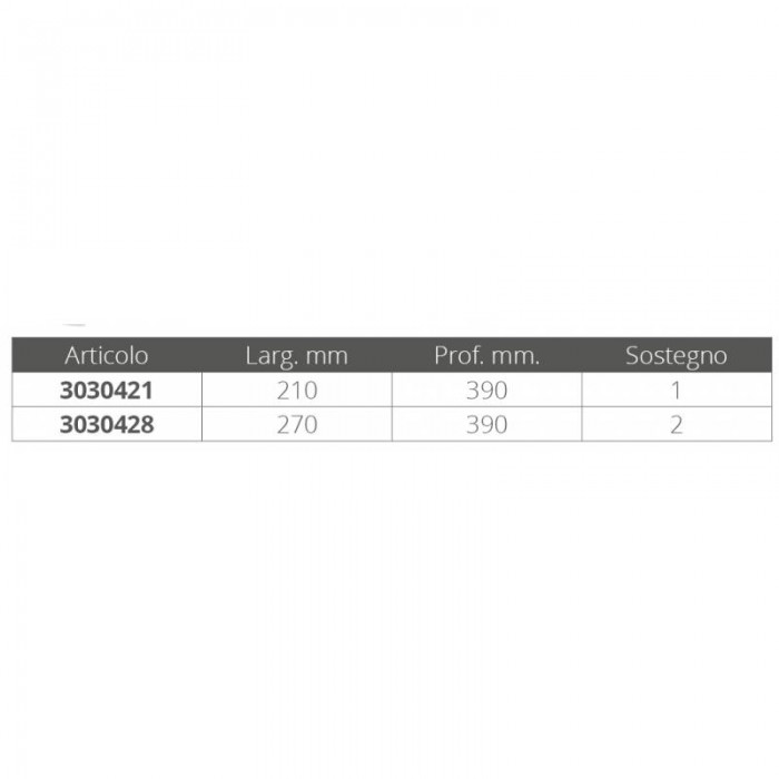 PLANCETTA CM.27X39 C/SCALETTA