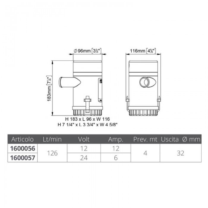 POMPA UP 2000 24V