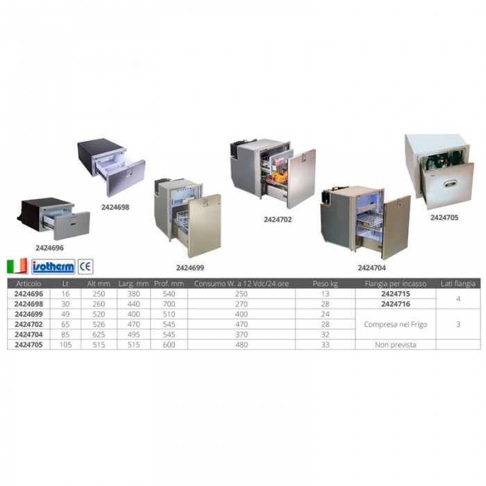 FRIGO DRAW INOX LT.49