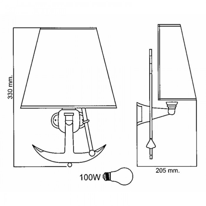 LAMPADA CON ANCORA