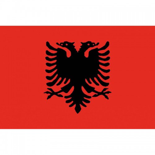 BANDIERA ALBANIA CM.20X30