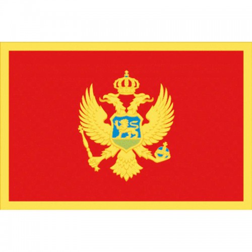 BANDIERA MONTENEGRO CM.40X60