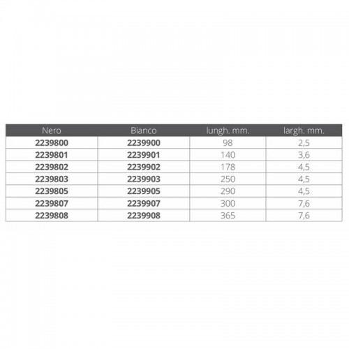 FASCETTA NYLON NERO MM.290X4,8