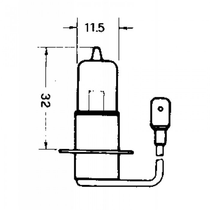 LAMPADINA ALOGENA 12V. 55 W.
