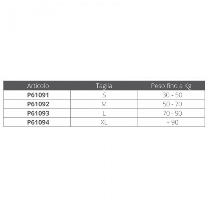 GIUBBOTTO TYPHON + 90 KG. 100 N