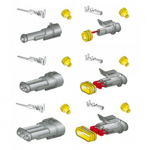 CONNETTORE SUPERSEAL 1 POLO MASCHIO