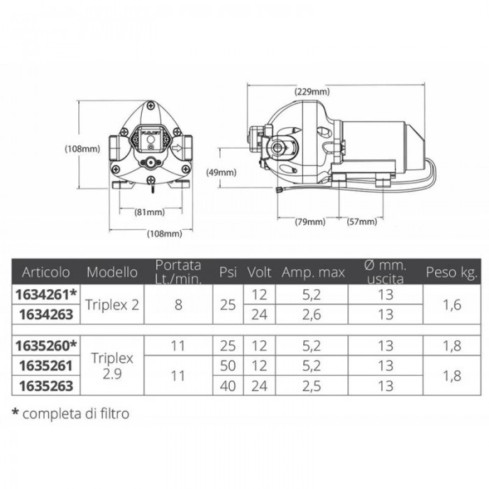 AUTOCLAVE FLOJET 11LT. 12V. 25PSI