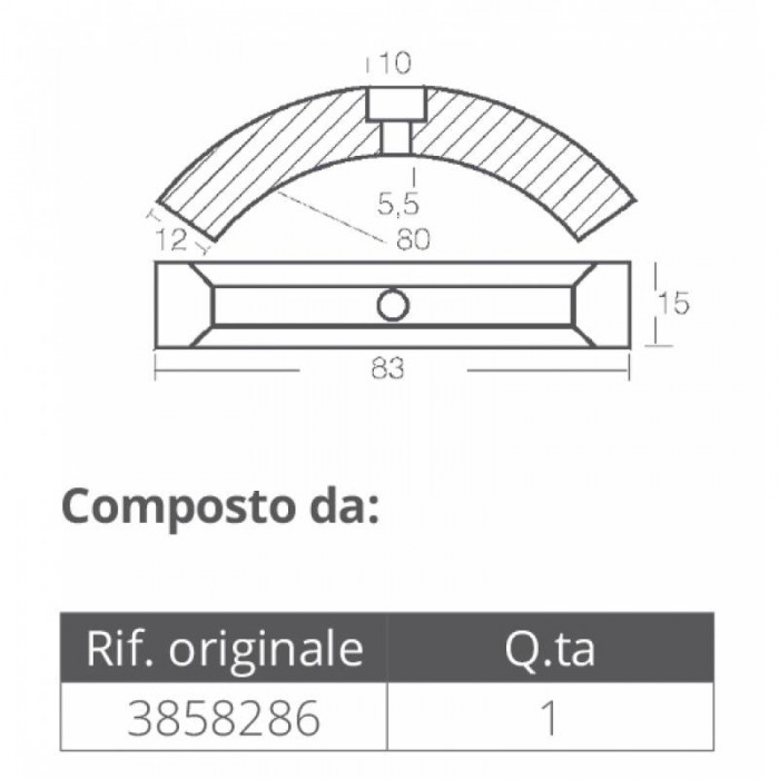 KIT ALLUMINIO VOLVO ELICA 3 PALE