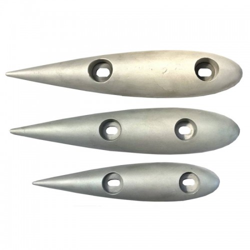 ANODO IN ALLUMINIO NACA 410x84x42