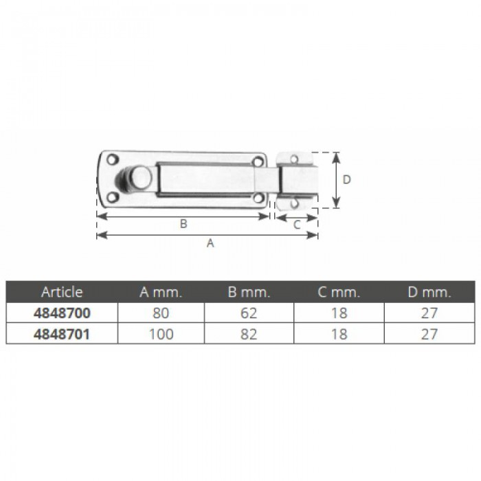 CATENACCIO INOX MM.80